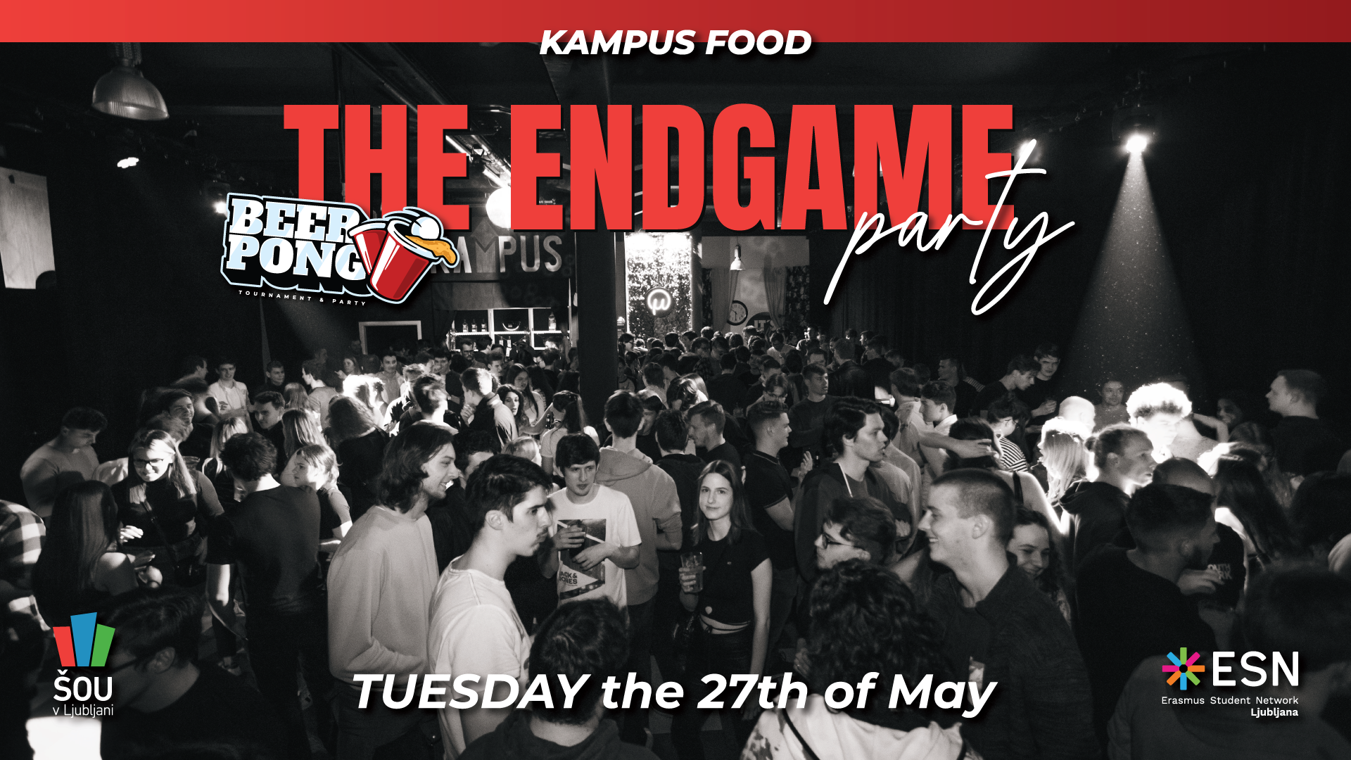 The ENDGAME party & beer pong tournament