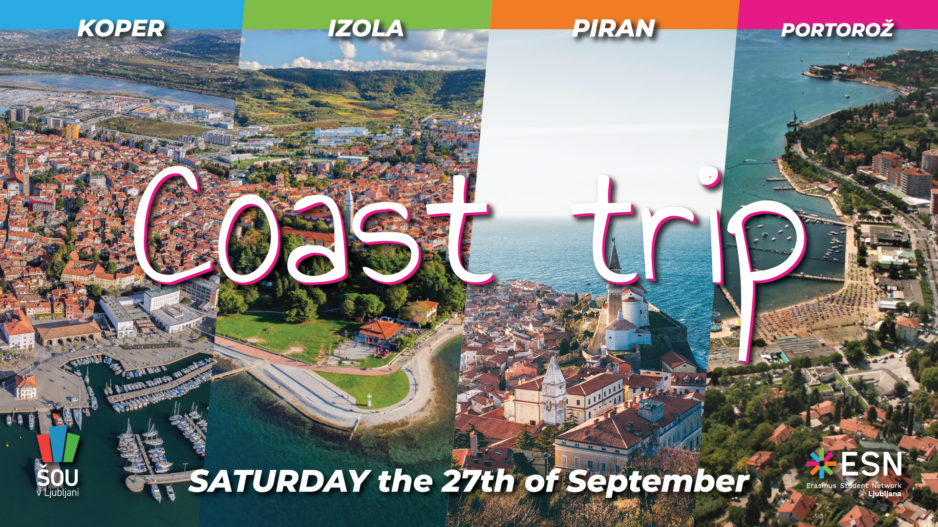 Coast-trip Package deal - 3 trips around Slovenia