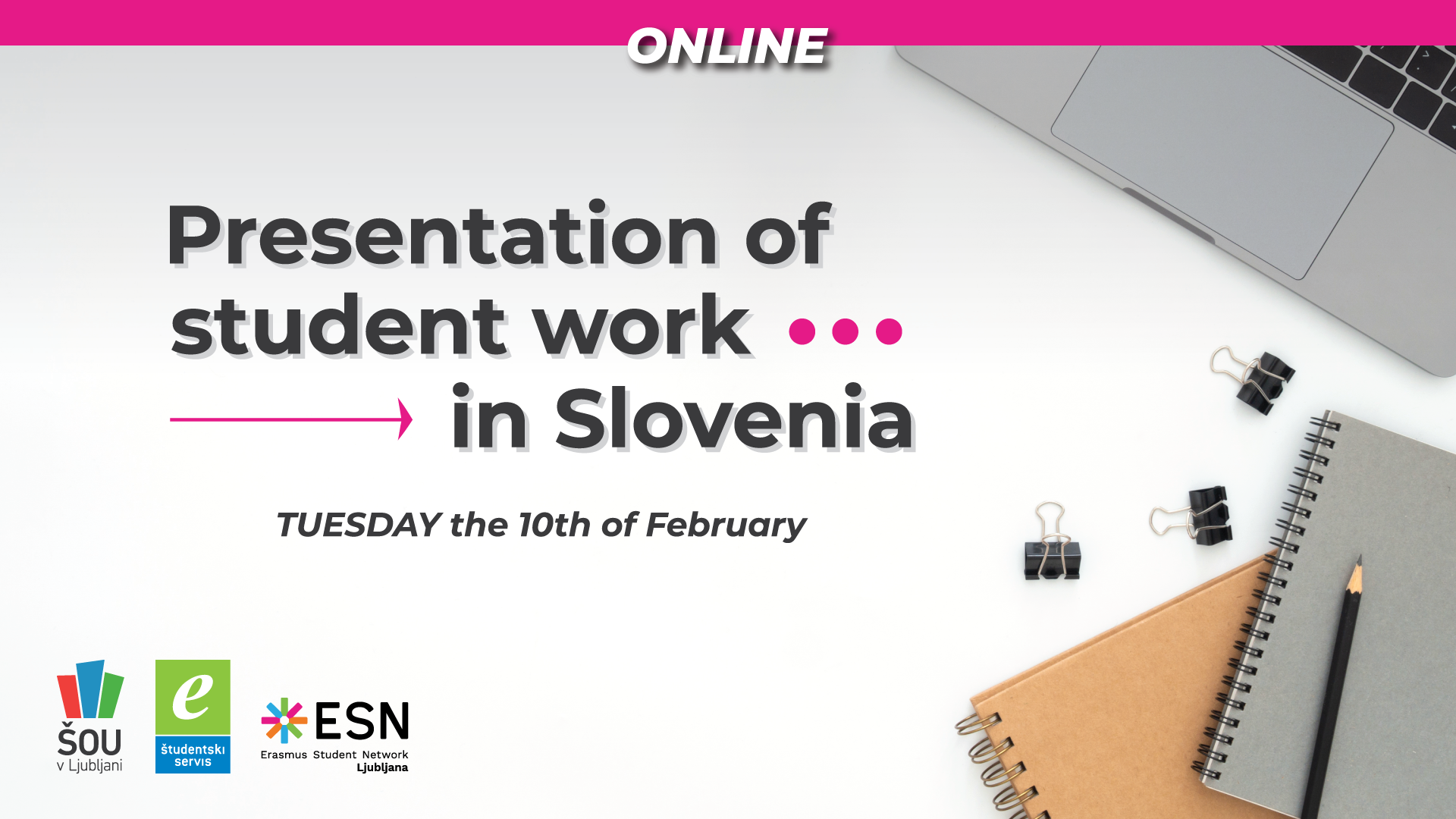 Presentation of student work in Slovenia