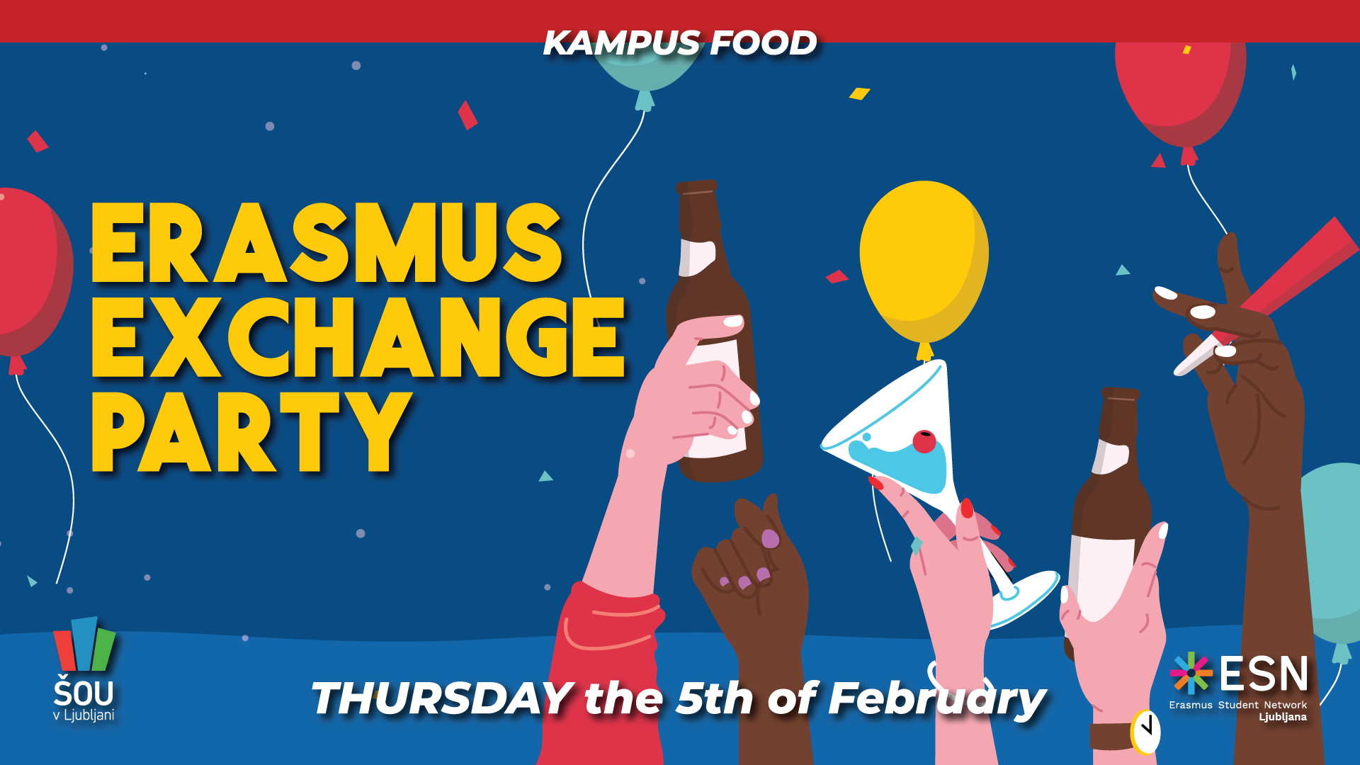 Erasmus exchange party