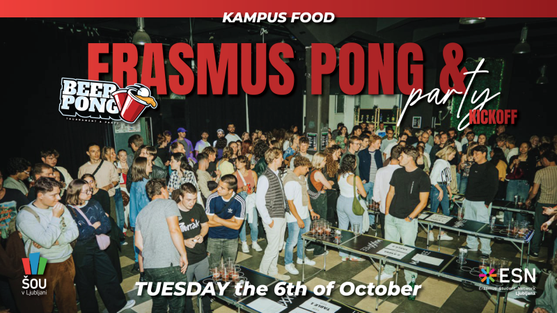 Erasmus PONG & PARTY kickoff