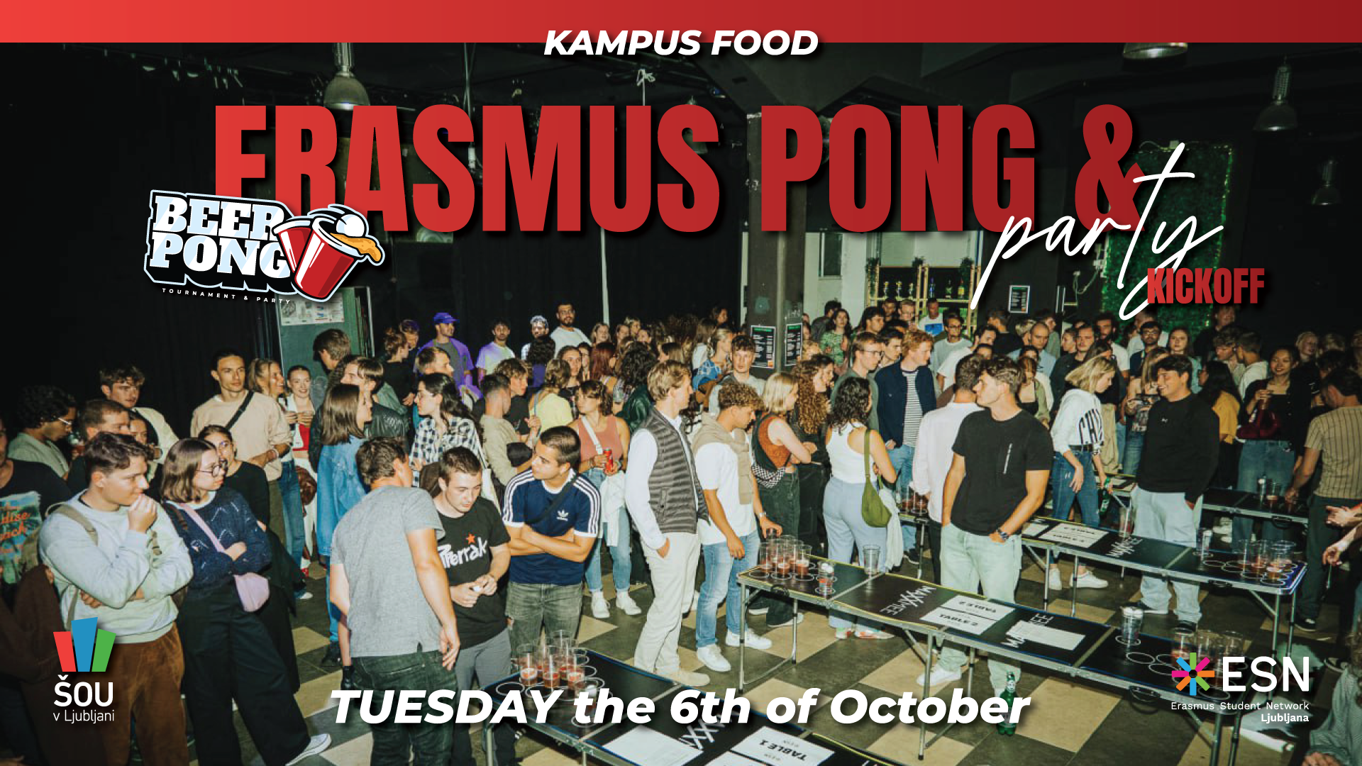 Erasmus PONG & PARTY kickoff